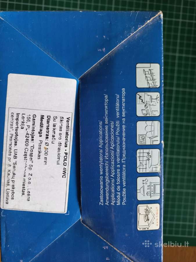Ventiliatorius buitinis Dospel Polo 4wc 10 cm - nuotraukos Nr. 4