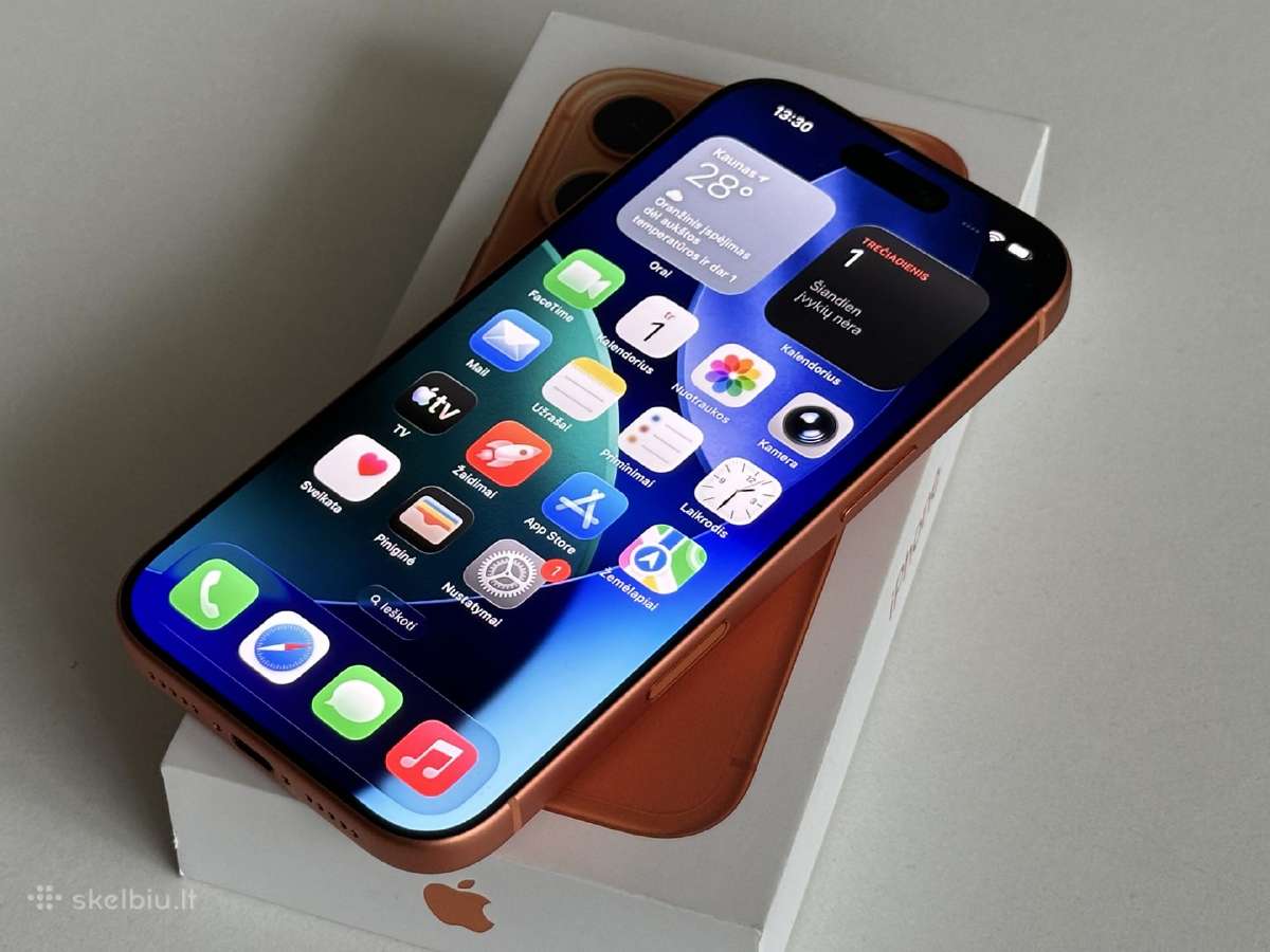 Parduodu iPhone 17 Pro Cosmic Orange 256gb