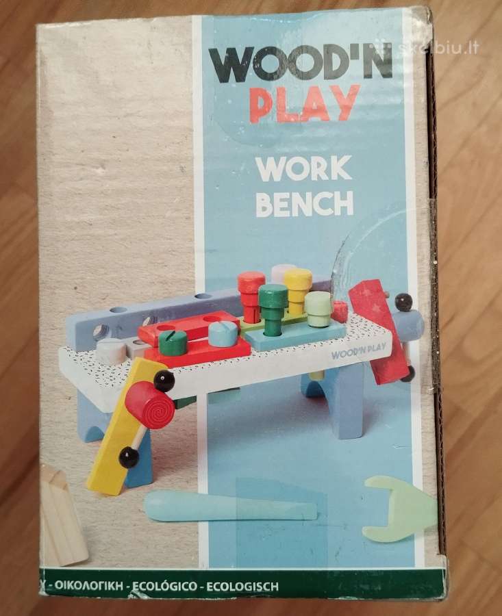 Medinis vaikiškas darbastalis „wood'n Play“ - nuotraukos Nr. 4