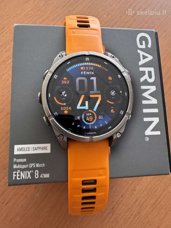 Garmin Fenix 8 Amoled Sapphire, 47 mm