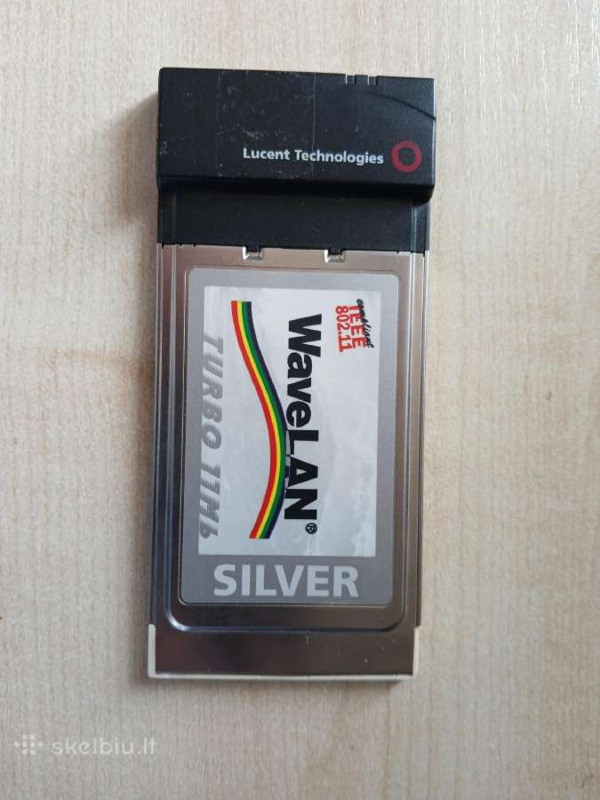Retro Lucent Wavelan Silver Pcmcia WiFi korta