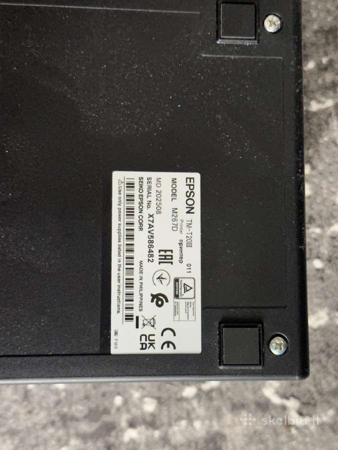 Epson Tm-t20III termokvito spausdintuvas - nuotraukos Nr. 4