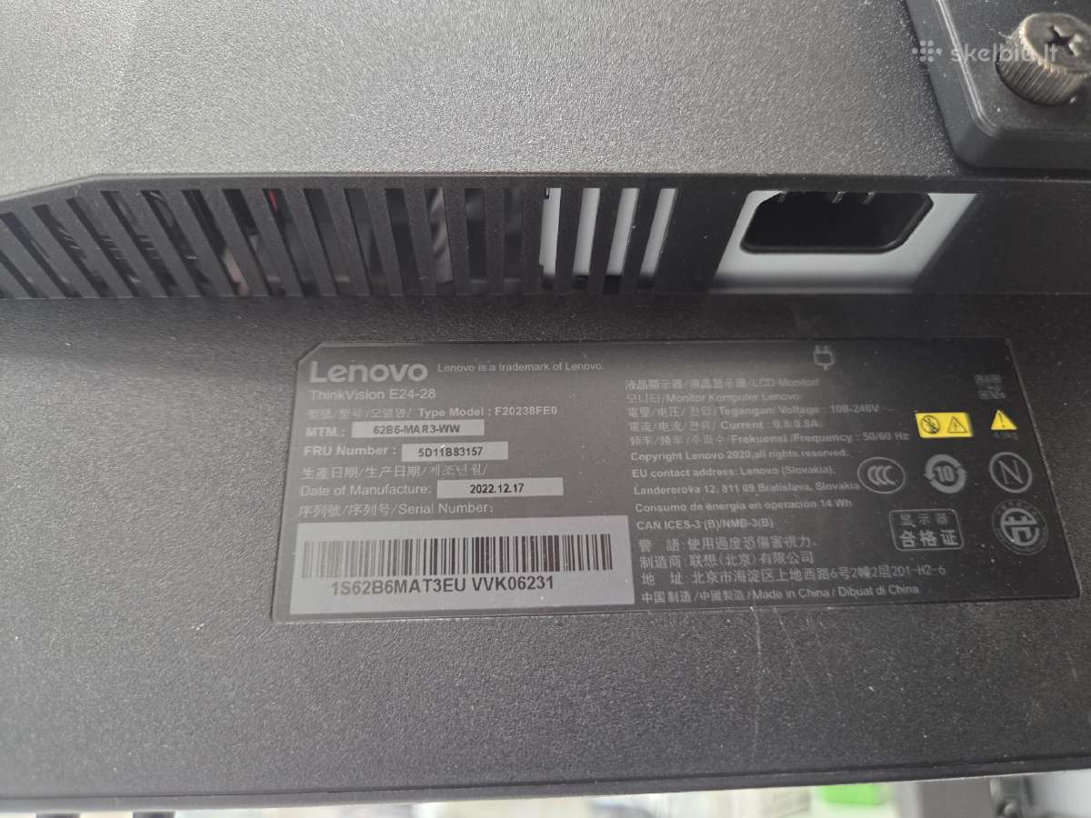 Lenovo Thinkvision E24-28 - nuotraukos Nr. 5