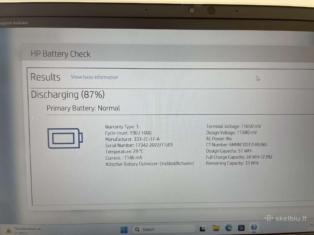 Elitebook 640 G9 i5-1245u 16gm RAM 512gb SSD - nuotraukos Nr. 7