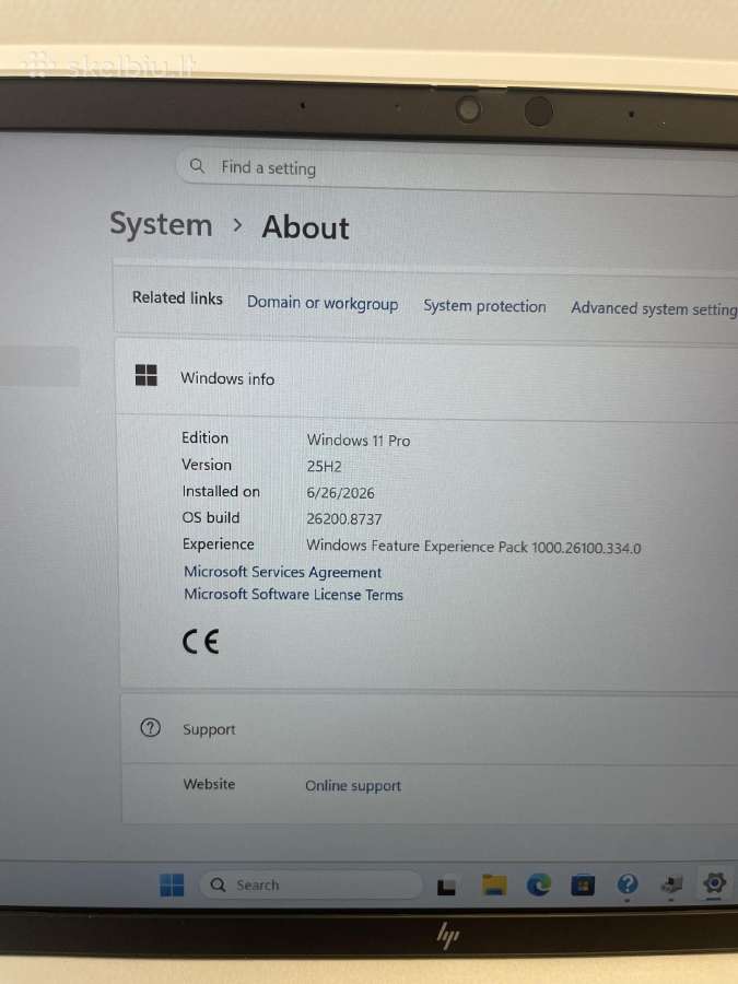 Elitebook 640 G9 i5-1245u 16gm RAM 512gb SSD - nuotraukos Nr. 9