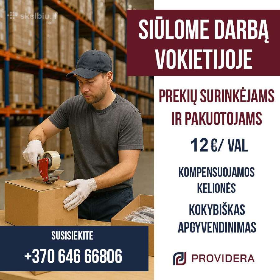 Siūlome darbą Vokietijoje