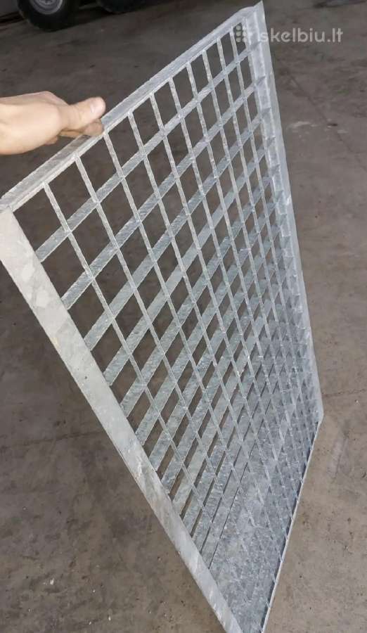 Metalinės cinkuotos grindų grotelės
