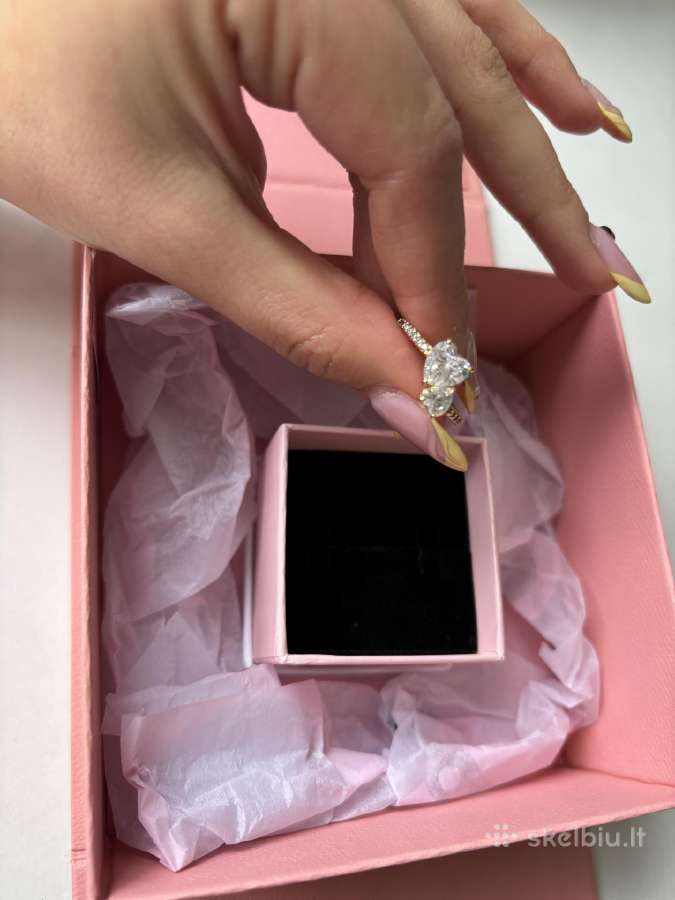 Pandora Double Heart Sparkling Ring - nuotraukos Nr. 6