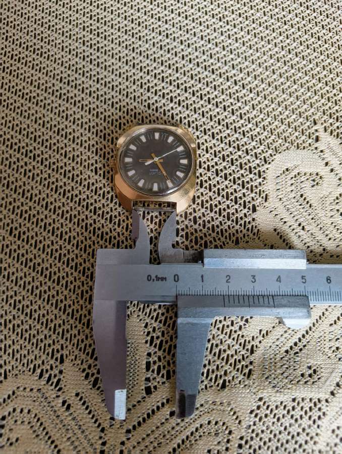 Paauksuotas Mechaninis Ussr Laikrodis Poljot . - nuotraukos Nr. 6
