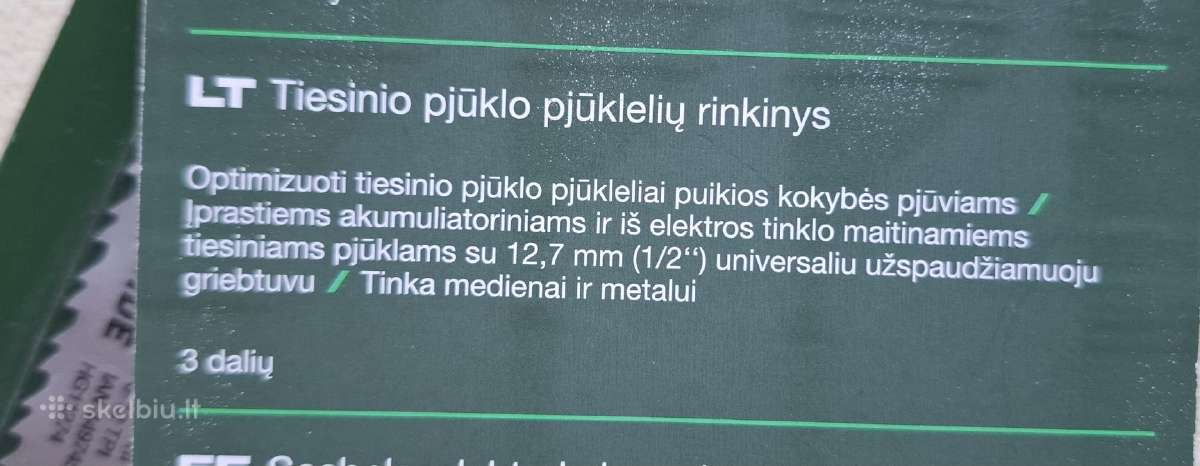 Tiesinio pjūklo pjūklekliai - nuotraukos Nr. 3