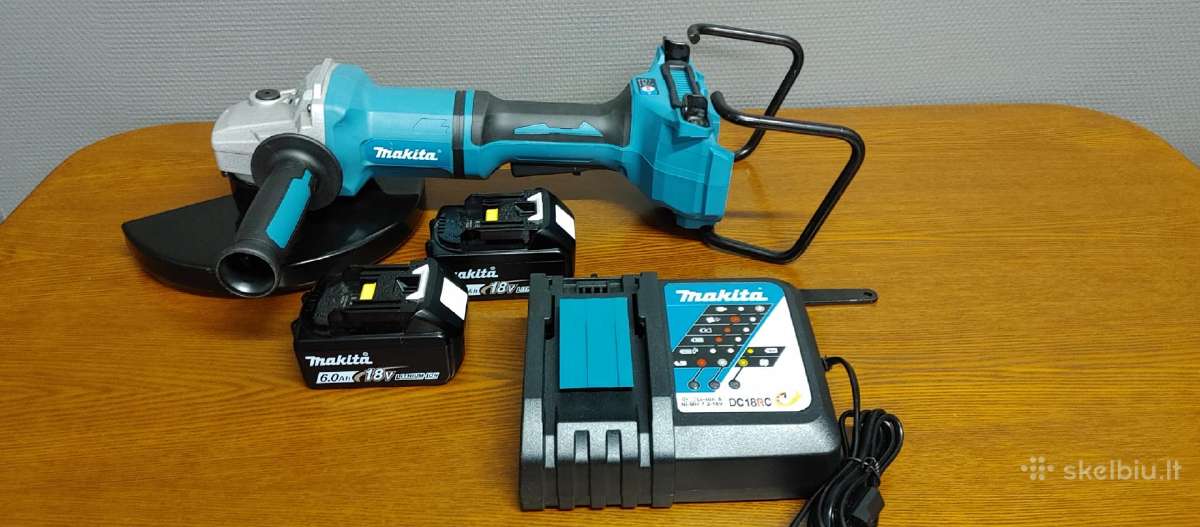 Kampinis šlifuoklis Makita Dga900z 36v (2 x 18v) 2 - nuotraukos Nr. 12