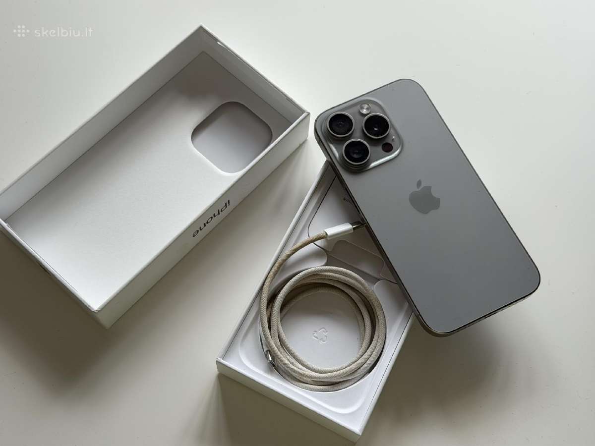 Apple iPhone 15 pro 256gb natural titanium!