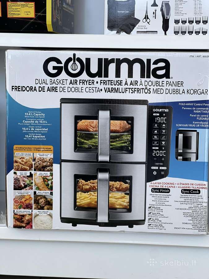 Karšto oro gruzdintuvė Gourmia Double Decker Gaf11 - nuotraukos Nr. 2
