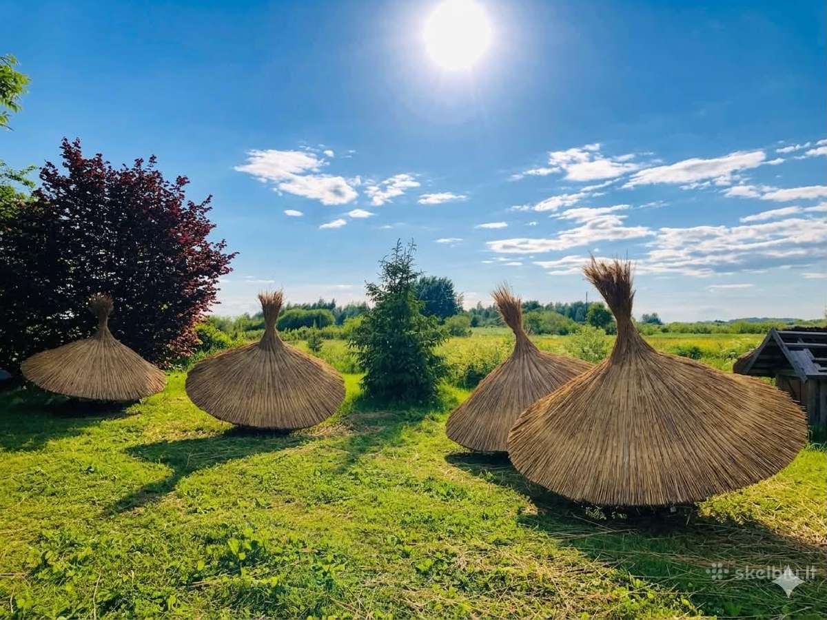Rankų darbo nendrinis lauko skėtis / pavėsinė - nuotraukos Nr. 8