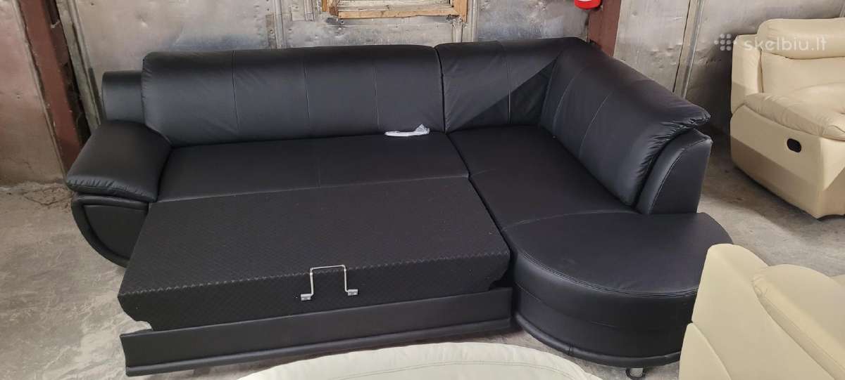 Odiniai Baldai Kampas sofa Reglainer komplektas - nuotraukos Nr. 35
