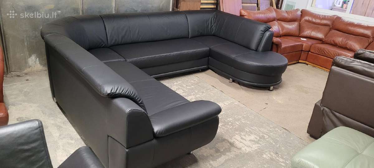 Odiniai Baldai Kampas sofa Reglainer komplektas - nuotraukos Nr. 37