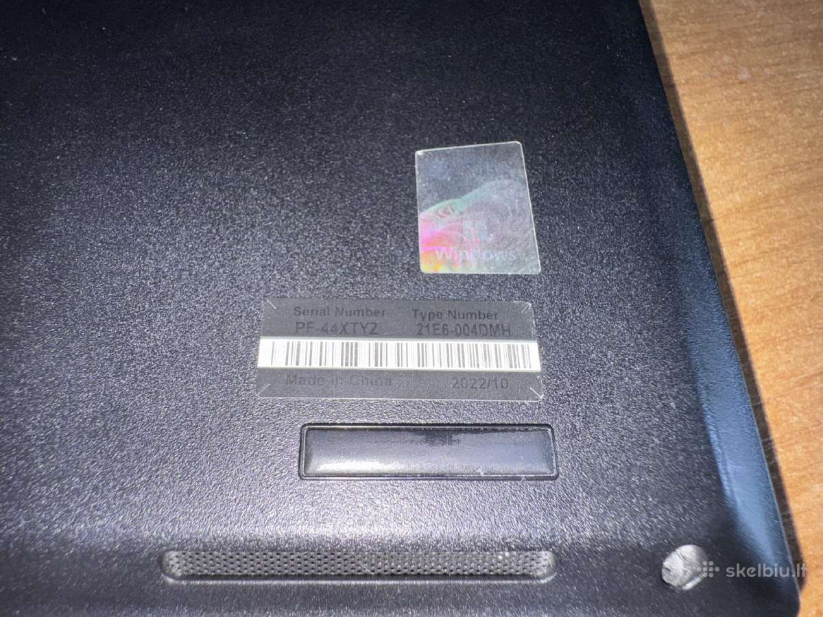 Lenovo E15 Gen4, i7 1255u, 24gb RAM, 500gb SSD - nuotraukos Nr. 7