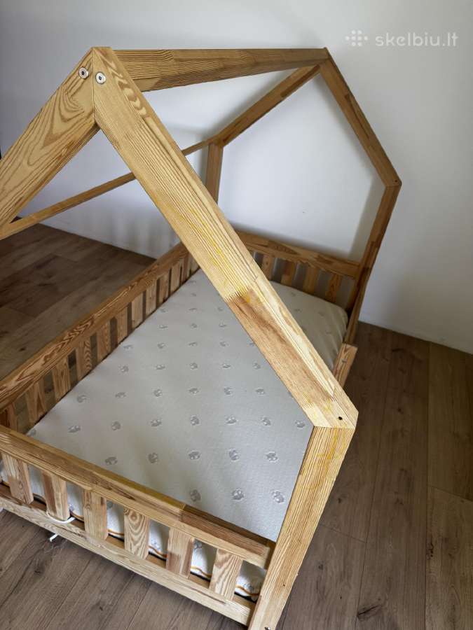 Vaikiška lova “namelis su čiužiniu 90 x 160 - nuotraukos Nr. 4