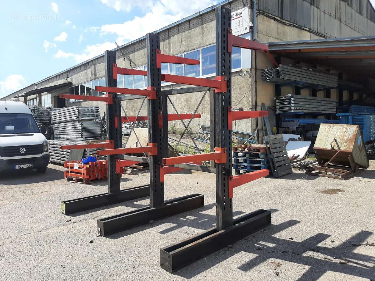 Dvipusiai Konsoliniai Stelažai 3 Kojos 3,0 m Aukšč - nuotraukos Nr. 3