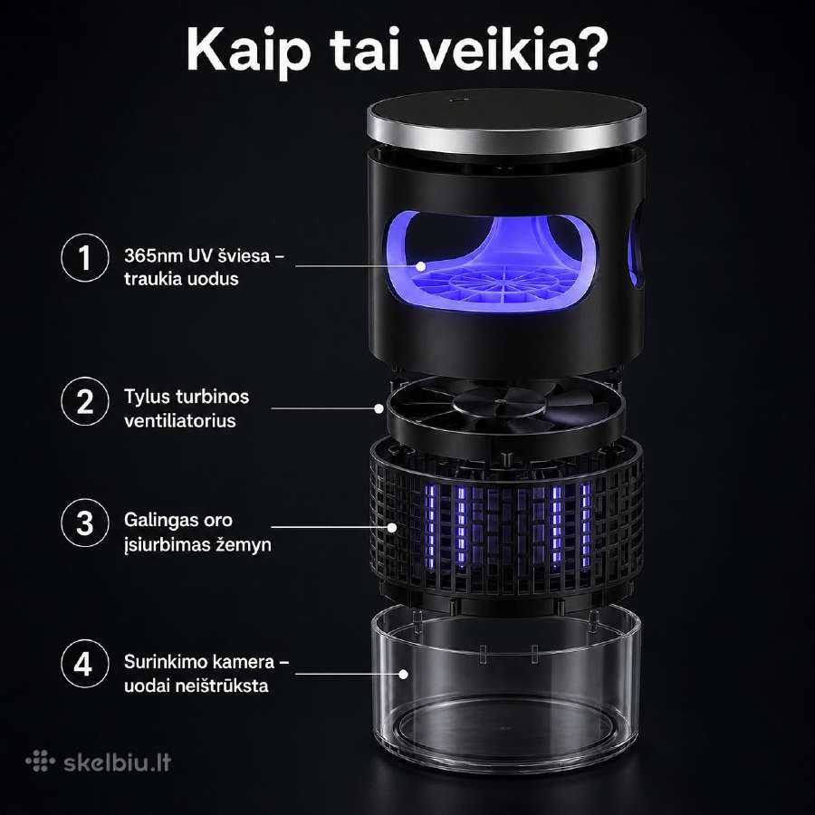 Uv uodų gaudyklė - nauja, veikia be chemikalų. - nuotraukos Nr. 2
