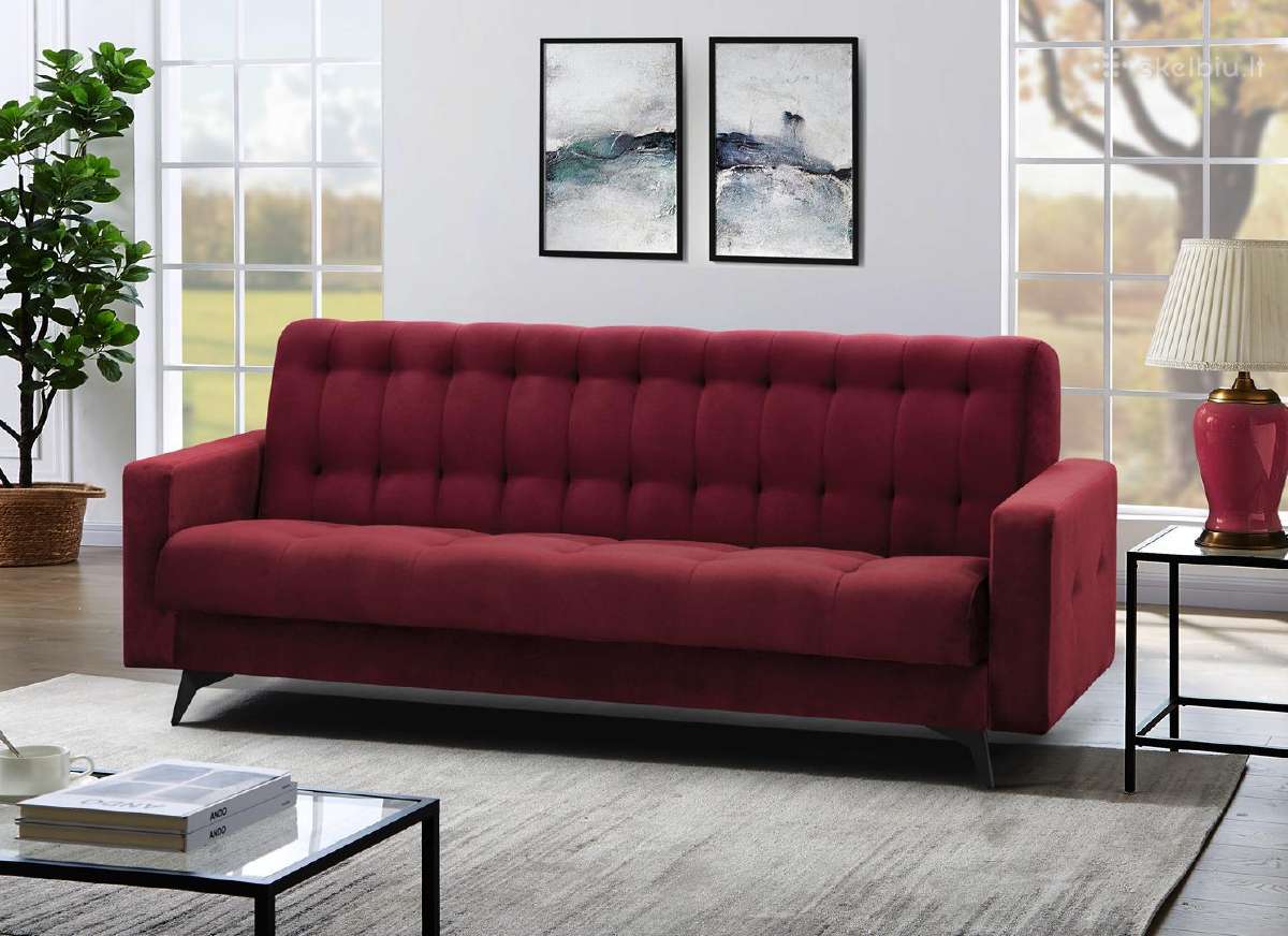Minkšta sofa-lova "Gemi" su dėže patalynei - nuotraukos Nr. 13