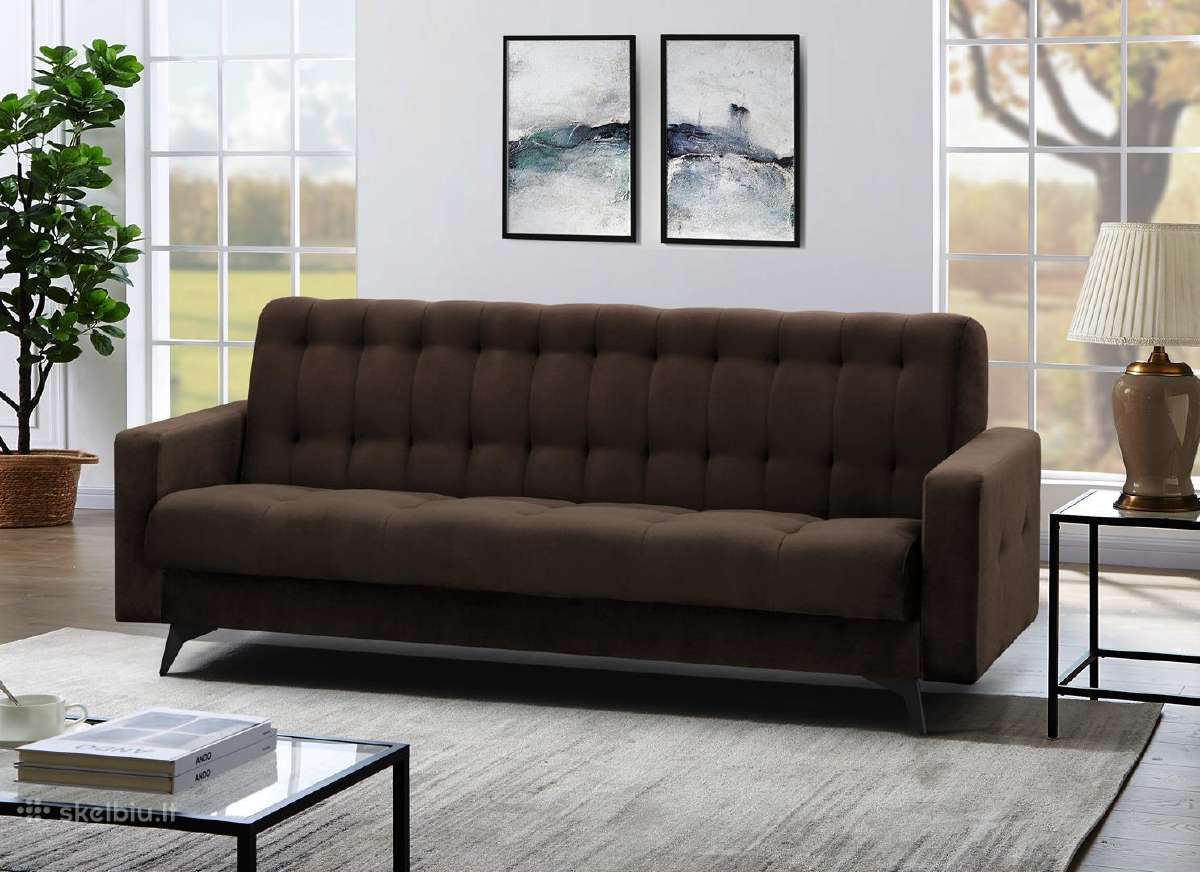 Minkšta sofa-lova "Gemi" su dėže patalynei - nuotraukos Nr. 17