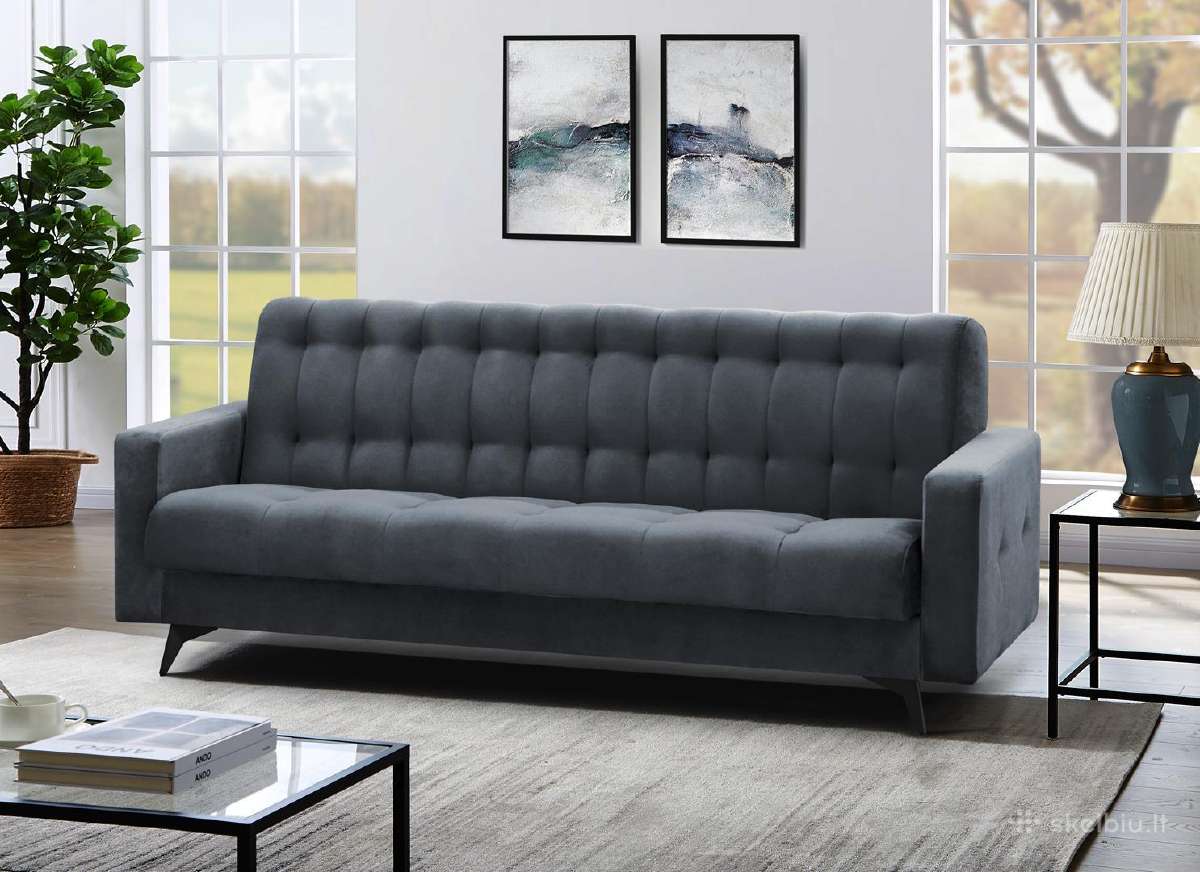 Minkšta sofa-lova "Gemi" su dėže patalynei - nuotraukos Nr. 23