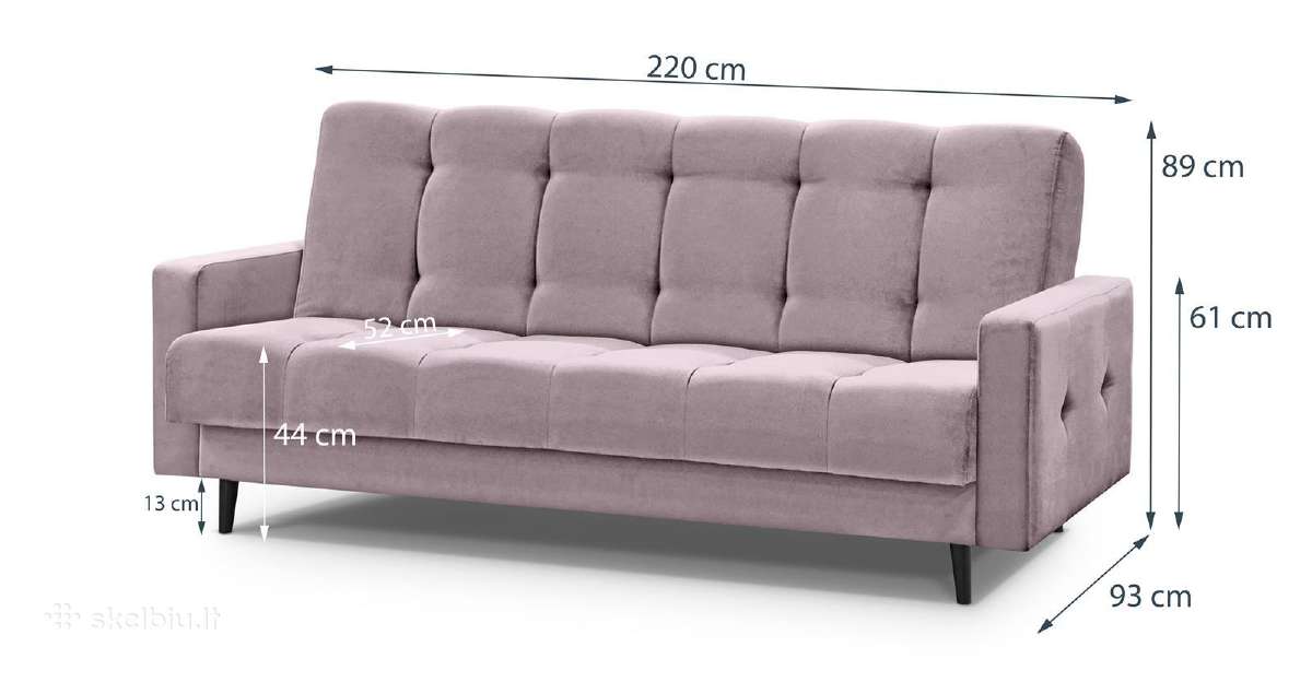 Minkšta sofa-lova „salsa“ su dėže patalynei - nuotraukos Nr. 17