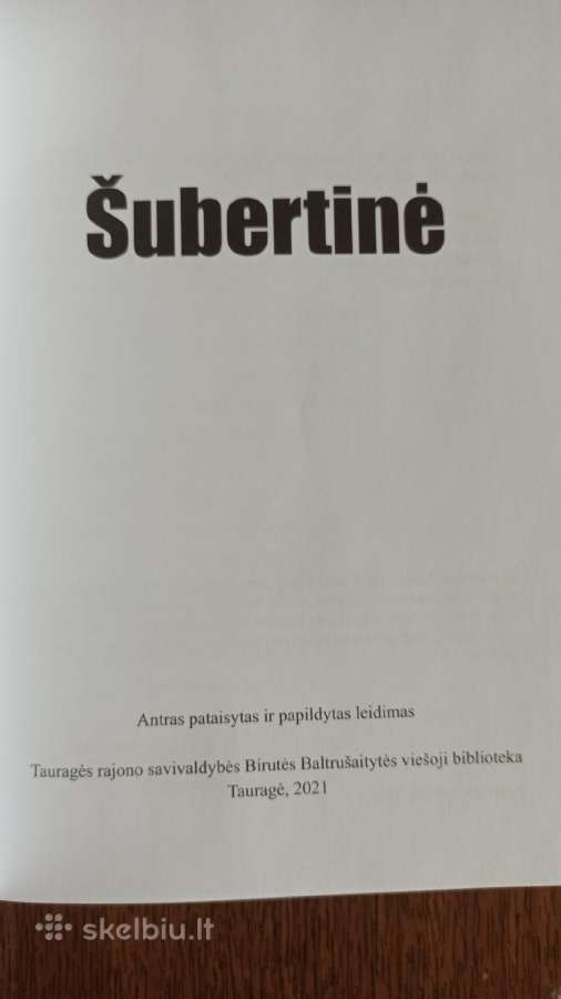 Parduodu knyga"šubertinė" - nuotraukos Nr. 3