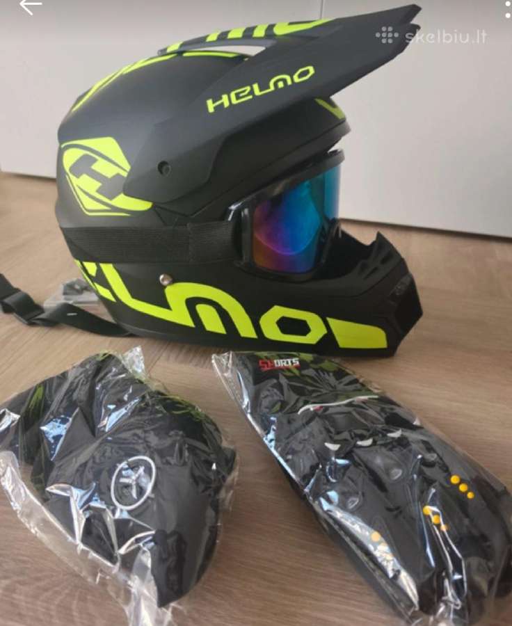 Pilno veido šalmas BMX, motokroso M 55-56cm