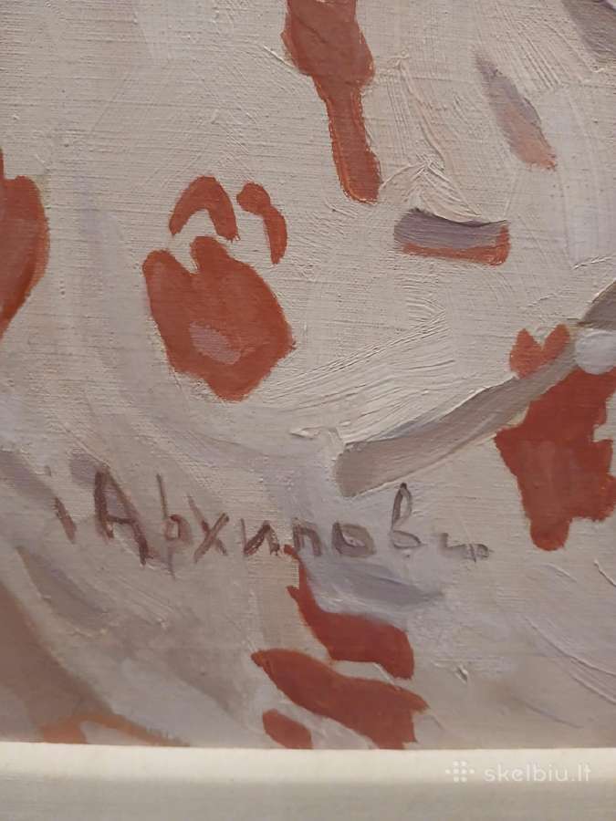 Paveikslas - Moteris raudonais drabužiais - nuotraukos Nr. 4
