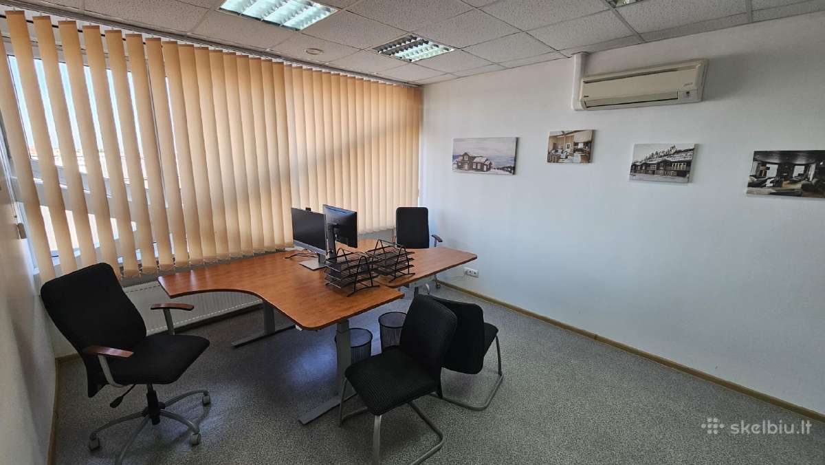 Pilnai įrengtas 22 m2 biuras nuomai Šiauliuose
