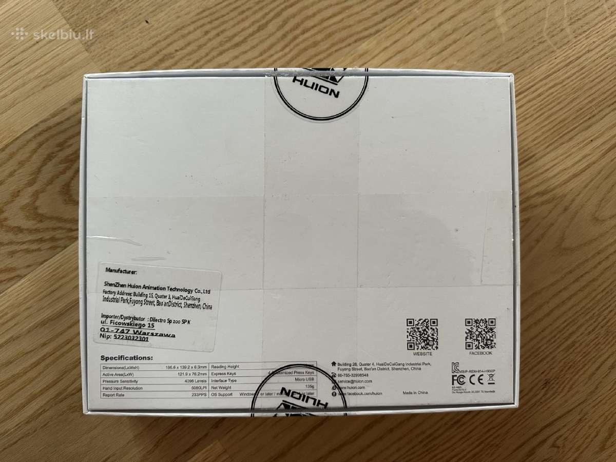 Grafinė planšetė Huion Inspiroy H430p - nuotraukos Nr. 2