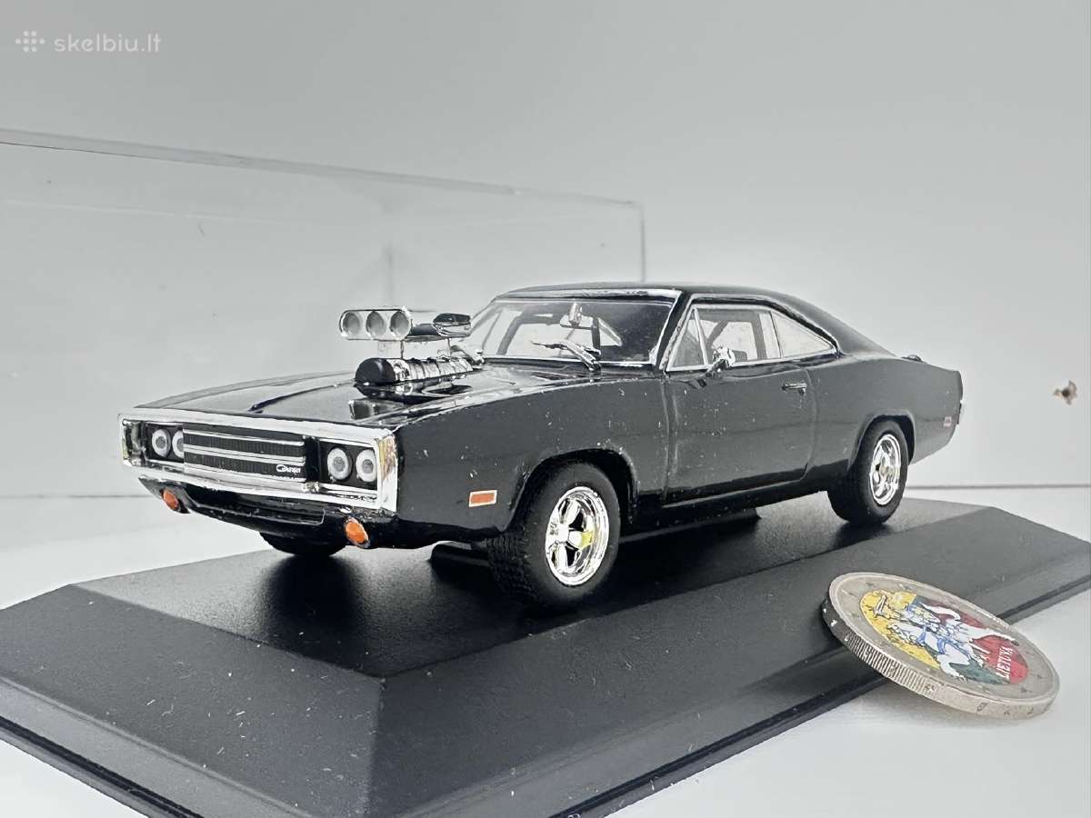 Dodge Charger R/t 1970 Dominic Toretto juoda 1:43