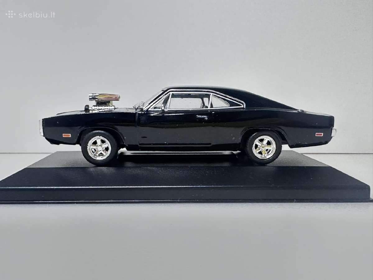 Dodge Charger R/t 1970 Dominic Toretto juoda 1:43 - nuotraukos Nr. 4