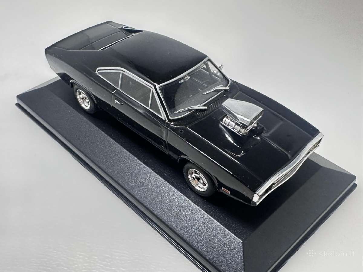Dodge Charger R/t 1970 Dominic Toretto juoda 1:43 - nuotraukos Nr. 6