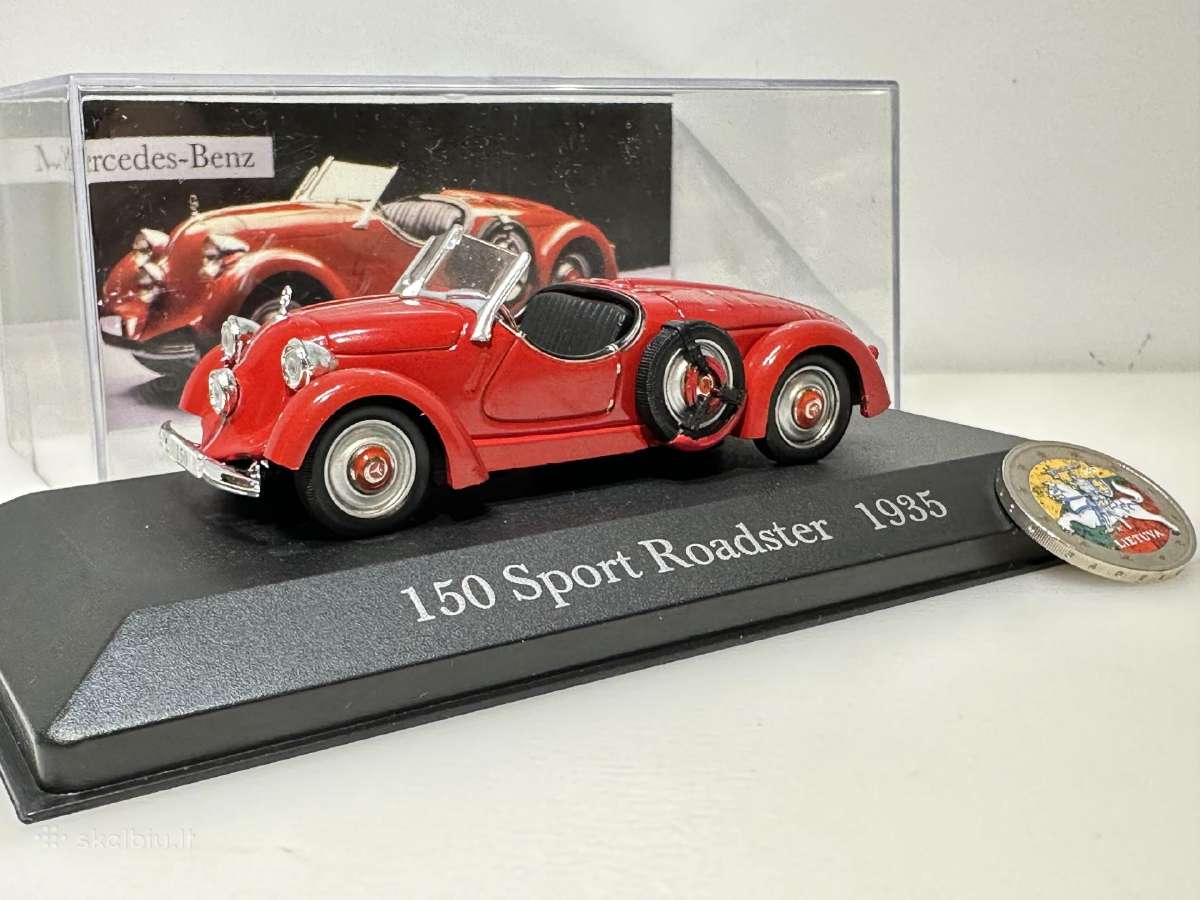 Mercedes-benz 150 Roadster 1935 raudona 1:43 De Ag