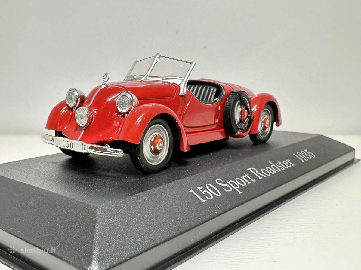 Mercedes-benz 150 Sport Roadster 1935 raudona 1:43 - nuotraukos Nr. 3