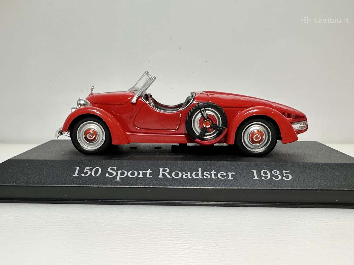 Mercedes-benz 150 Sport Roadster 1935 raudona 1:43 - nuotraukos Nr. 4