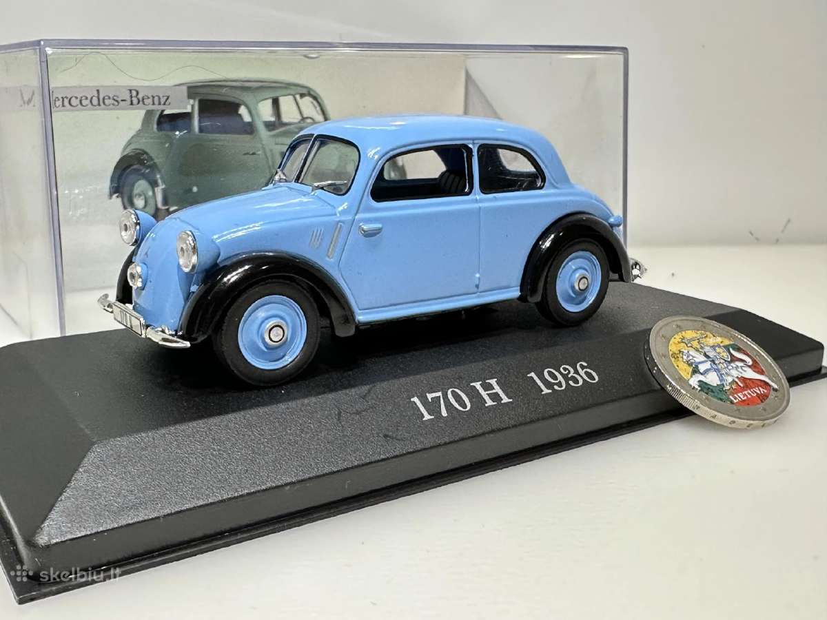 Mercedes-benz 170 H 1936 mėlyna 1:43 De Agostini D