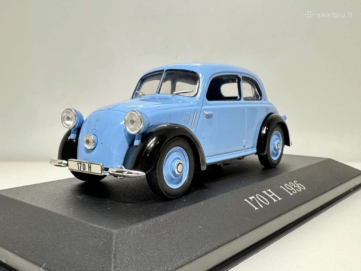 Mercedes-benz 170 H 1936 mėlyna 1:43 De Agostini D - nuotraukos Nr. 3
