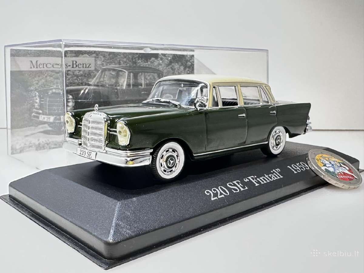 Mercedes-benz 220 Se Fintail 1959 žalia 1:43 De Ag