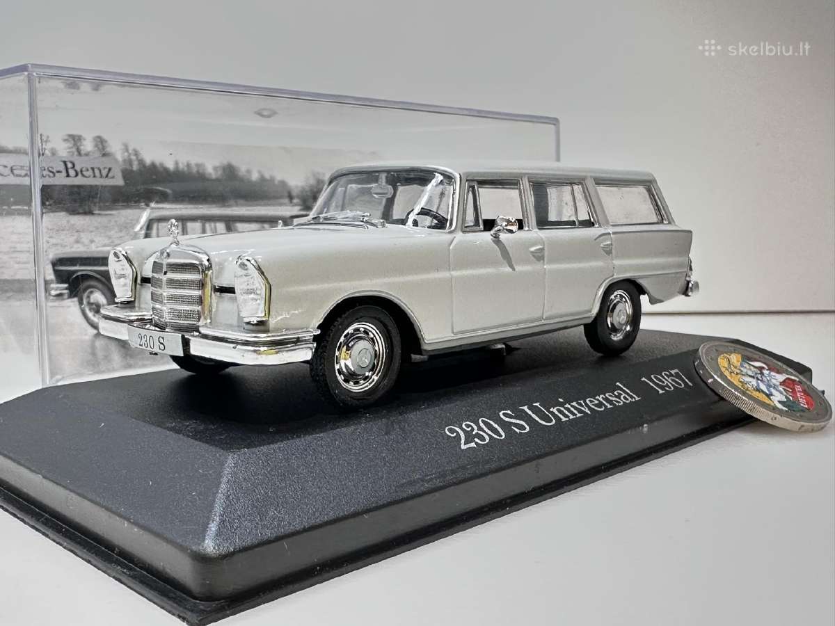 Mercedes-benz 230 S Universal 1967 pilka 1:43 De A