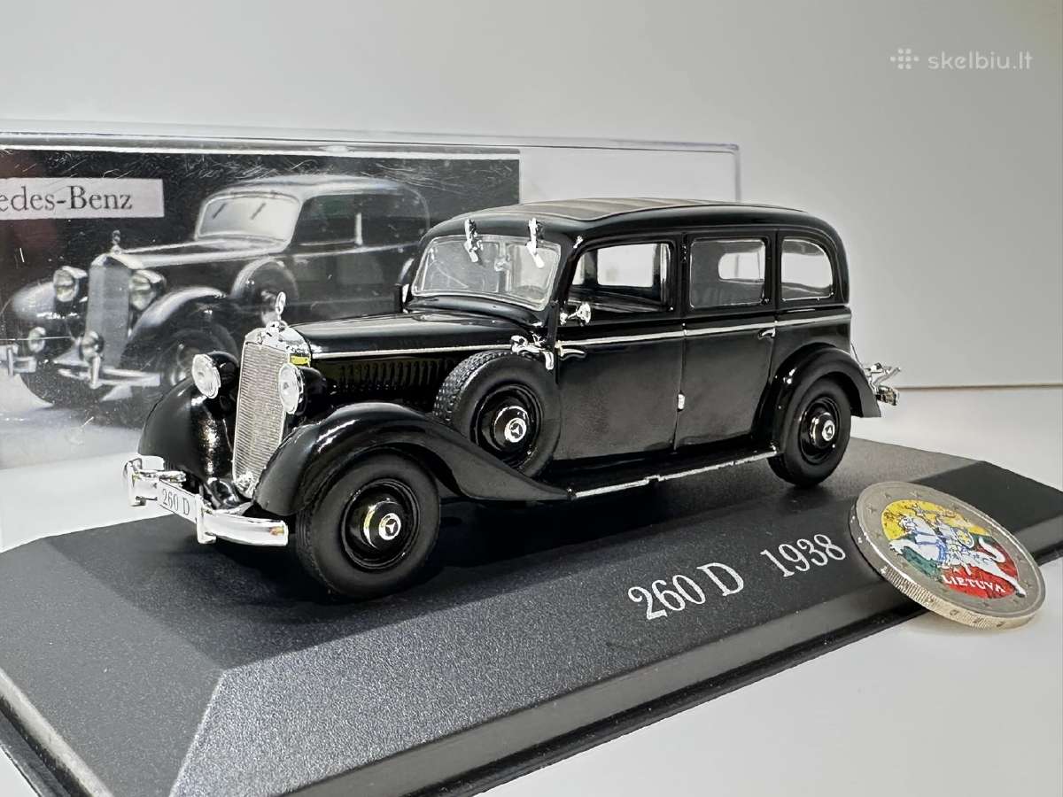 Mercedes-benz 260 D Pullman 1938 juoda 1:43 De Ago