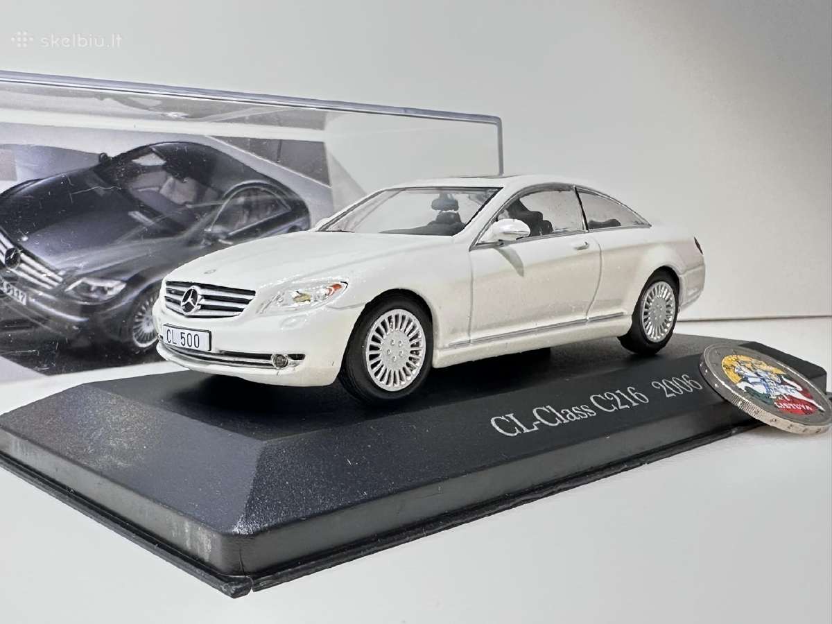 Mercedes-benz Cl-class C216 balta 1:43 De Agostini