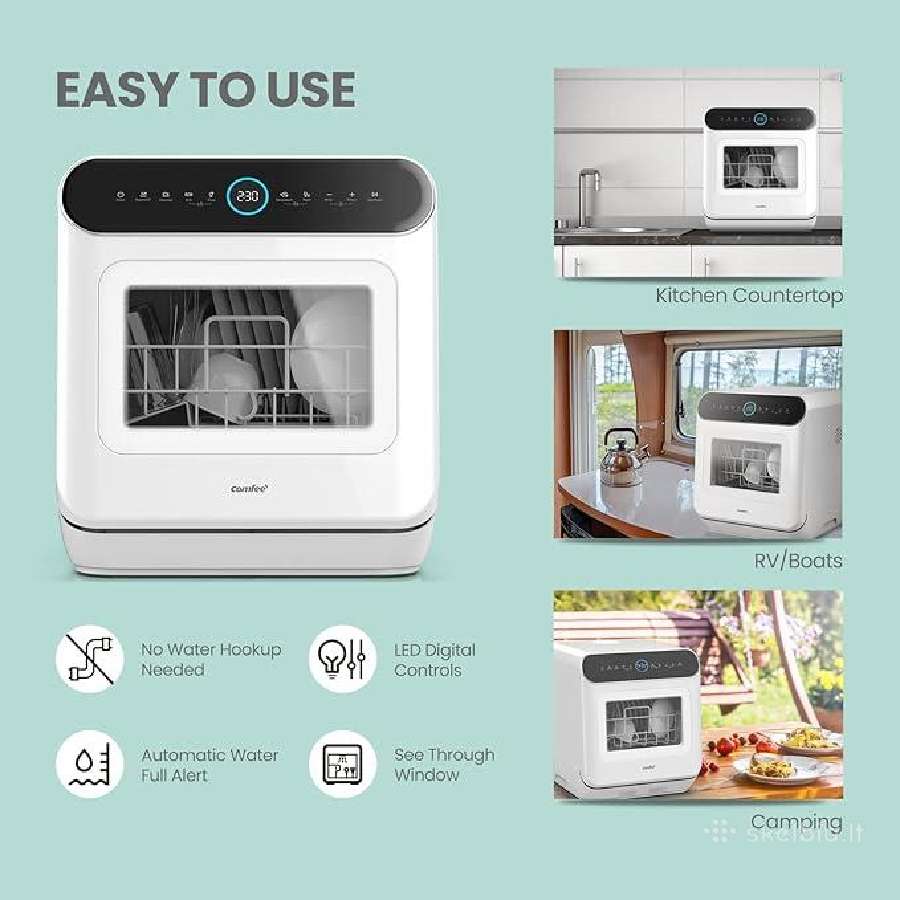 Comfee' Mini Plus indaplovė Td305-w - nuotraukos Nr. 3