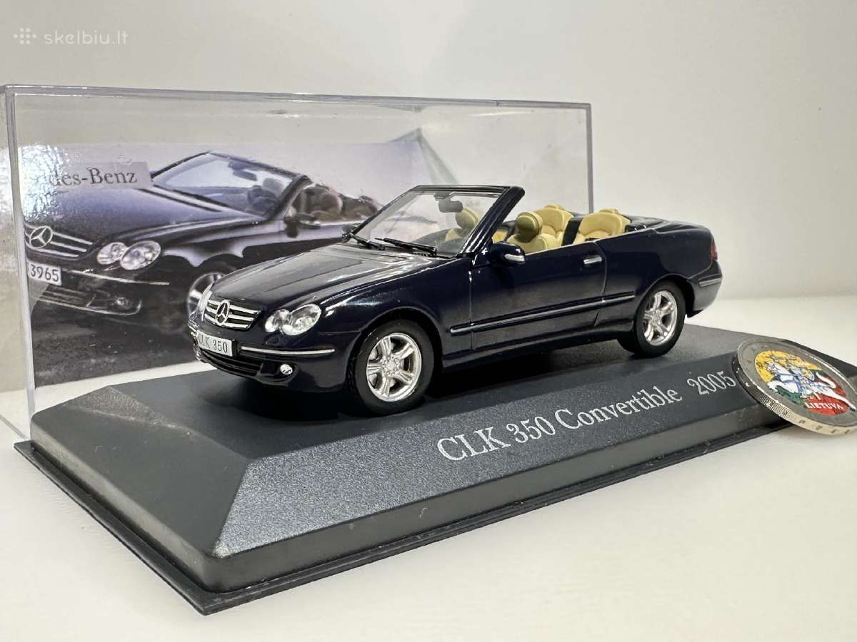 Mercedes-benz Clk 350 2005 mėlyna 1:43 De Agostini