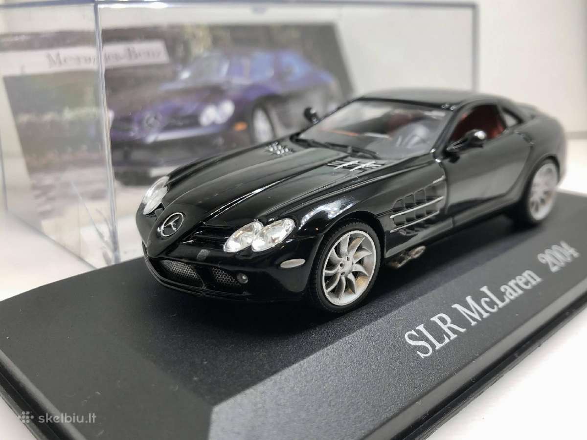 Mercedes-benz SLR Mclaren 2004 juoda 1:43 De Agost