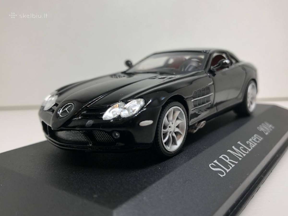 Mercedes-benz SLR Mclaren 2004 juoda 1:43 De Agost - nuotraukos Nr. 3