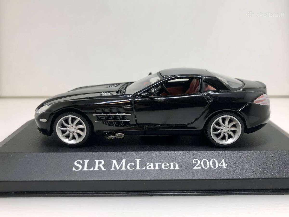 Mercedes-benz SLR Mclaren 2004 juoda 1:43 De Agost - nuotraukos Nr. 4